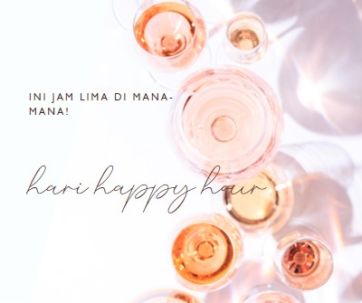 Jam lima happy hour white modern-simple