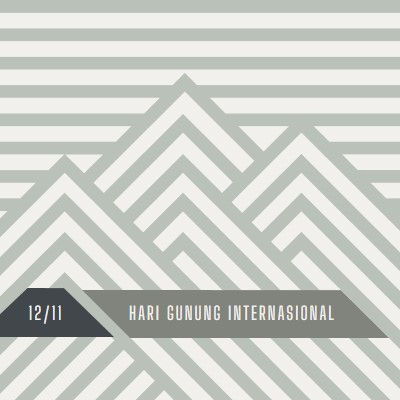 Hari Gunung Internasional gray modern-geometric-&-linear