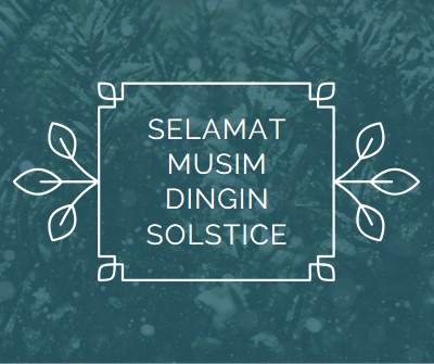 Solstice musim dingin green modern-simple