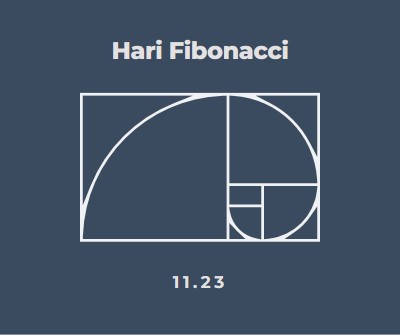 Hari Fibonacci blue modern-simple