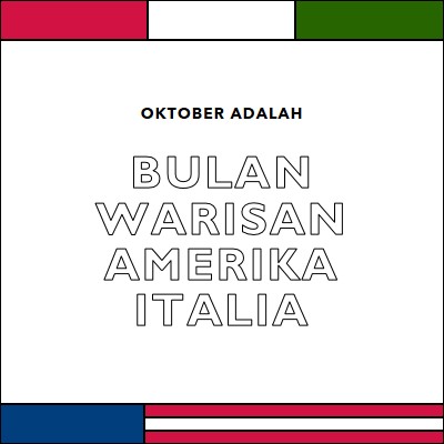 Bulan warisan Amerika Italia white vintage-retro