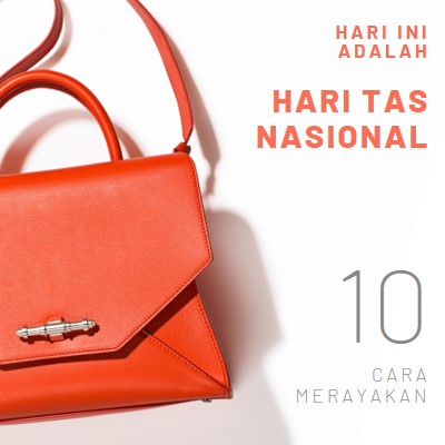 Hari ini adalah Hari Tas Nasional white modern-simple