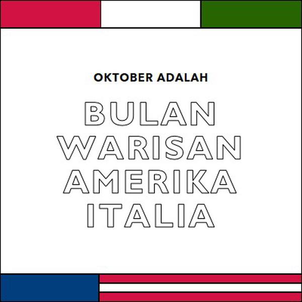 Bulan warisan Amerika Italia white vintage-retro