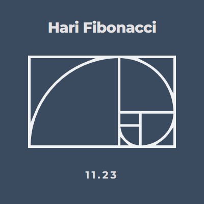 Hari Fibonacci blue modern-simple