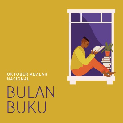 Penjaga buku yellow modern-color-block