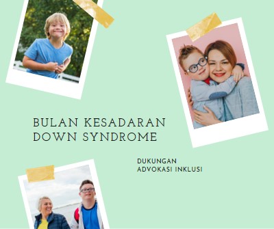 Kesadaran down syndrome green modern-simple