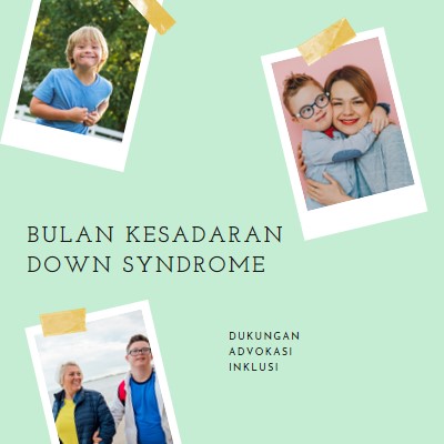 Kesadaran down syndrome green modern-simple