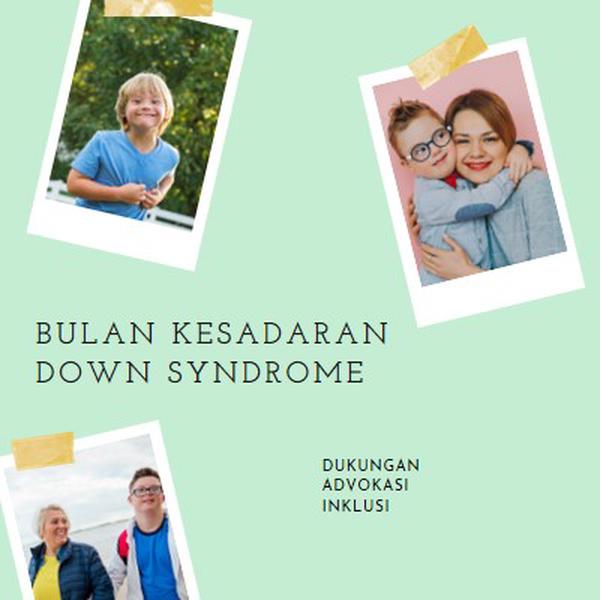 Kesadaran down syndrome green modern-simple