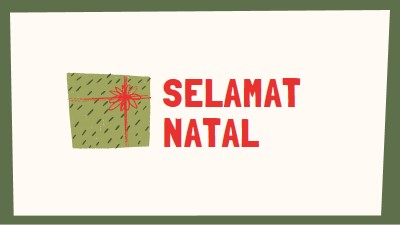 Hadiah Selamat Natal white whimsical-color-block