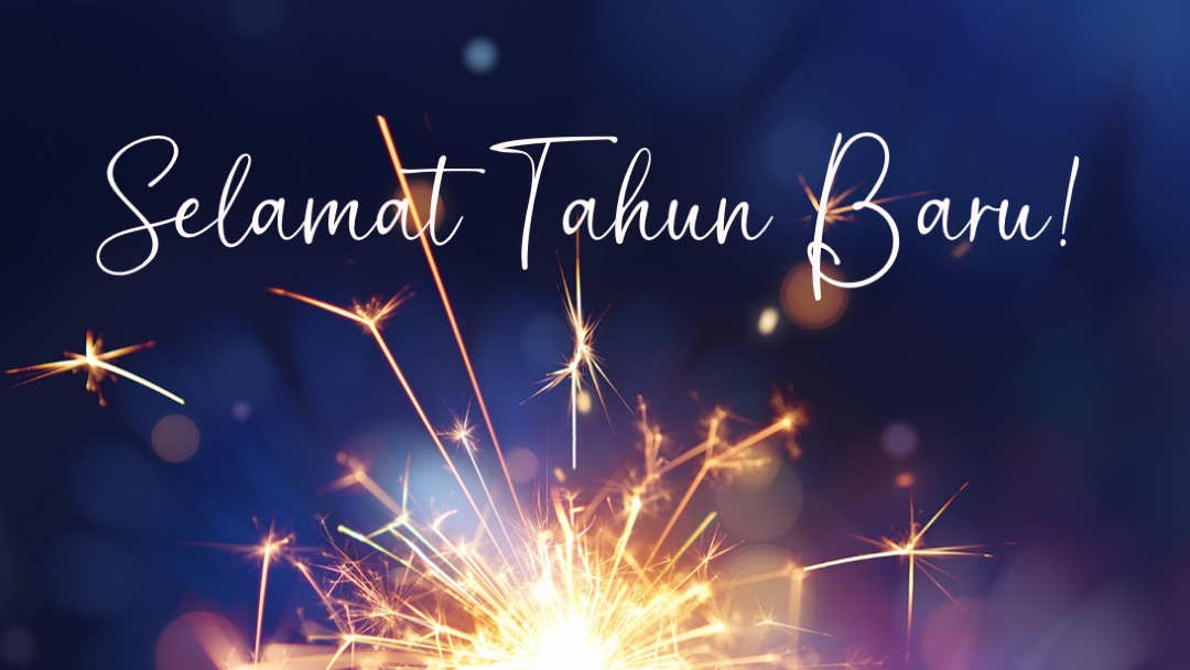 Selamat Tahun Baru! blue modern-simple