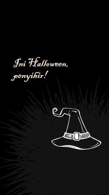 Ini Halloween black whimsical-line