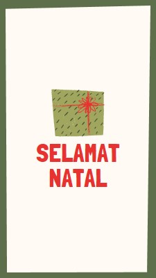 Hadiah Selamat Natal white whimsical-color-block