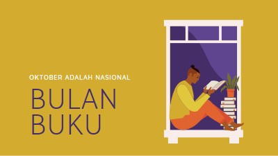 Penjaga buku yellow modern-color-block