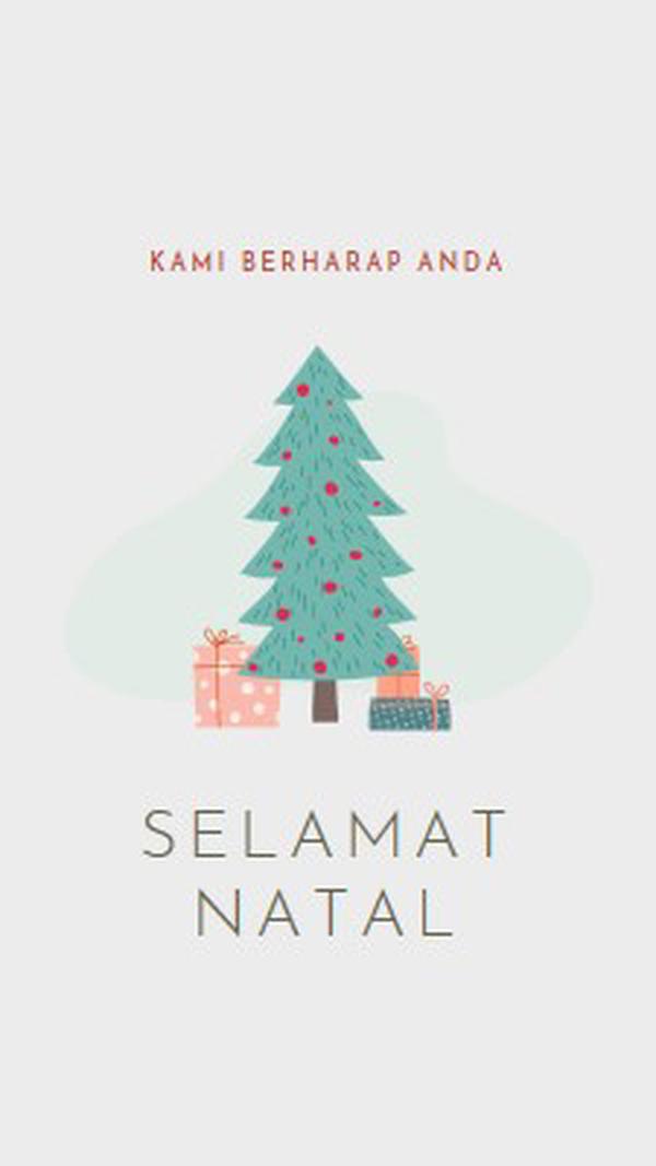 Mengucapkan selamat Natal pink whimsical-color-block