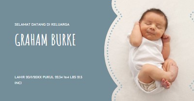 Bayi biru blue modern-simple