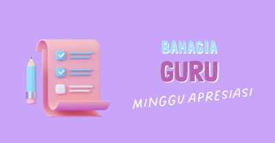 Minggu Apresiasi Guru purple whimsical-color-block