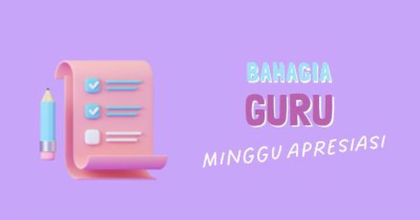 Minggu Apresiasi Guru purple whimsical-color-block