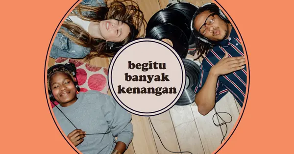Begitu banyak kenangan orange vintage-retro