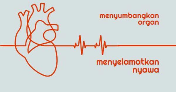 Menjadi donor organ blue whimsical-line