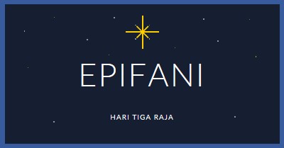 Mengamati Epiphany blue modern-simple