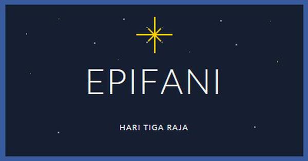 Mengamati Epiphany blue modern-simple