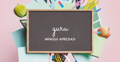 Mengapresiasi guru pink modern-simple