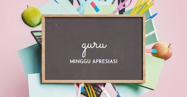 Mengapresiasi guru pink modern-simple