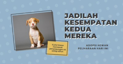 Anak anjing kesempatan kedua blue modern-bold