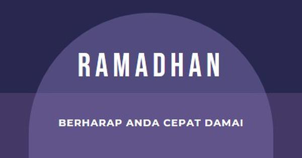 Berharap Anda dengan cepat yang damai purple modern-color-block