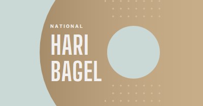 Hari Bagel Nasional brown modern-simple