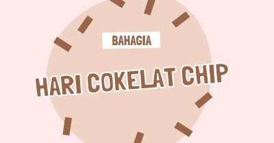 Selamat Hari Cokelat brown organic-simple