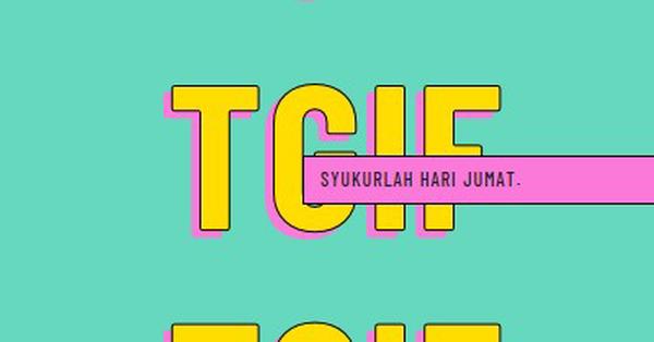 Syukurlah ini hari Jumat yellow modern-bold