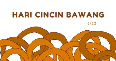 Cincin dengan selusin orange whimsical-line