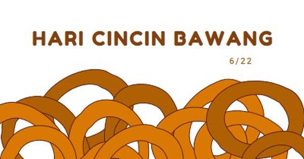 Cincin dengan selusin orange whimsical-line