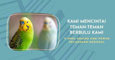 Bulu bersama-sama blue organic-simple