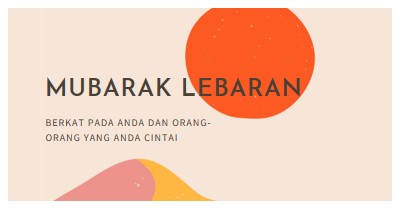 Berkah Lebaran pink organic-simple