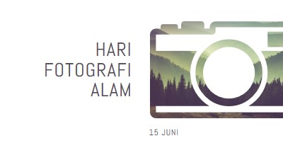 Hari Fotografi Alam white modern-simple