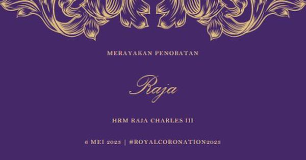 Penobatan cocok untuk seorang raja purple modern-simple