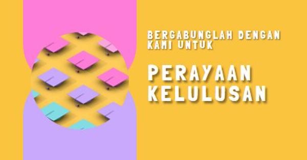 Bergabung dalam perayaan kelulusan yellow whimsical-color-block