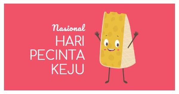 Hari Pecinta Keju Nasional pink whimsical-color-block