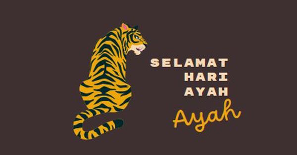 Selamat Hari Ayah, Ayah brown whimsical-color-block