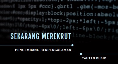 Situasi yang sedang berkembang black modern-bold