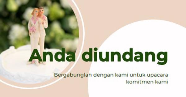 Anda diundang untuk berkomitmen pink modern-simple