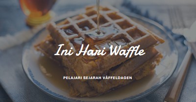 Ini Hari Waffle blue modern-simple