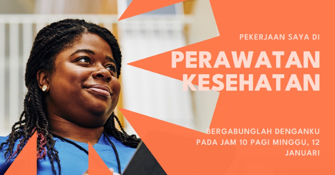 Pahlawan perawatan kesehatan orange modern-bold