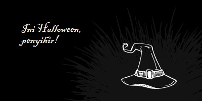 Ini Halloween black whimsical-line