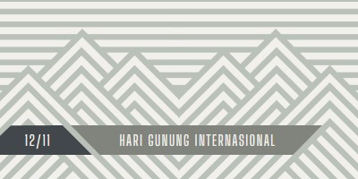 Hari Gunung Internasional gray modern-geometric-&-linear