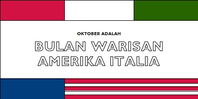 Bulan warisan Amerika Italia white vintage-retro