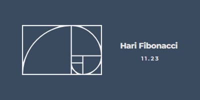 Hari Fibonacci blue modern-simple