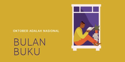 Penjaga buku yellow modern-color-block